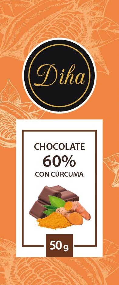 Chocolate 60% con cúrcuma