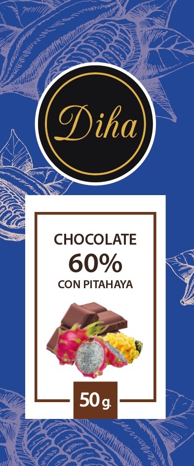 Chocolate 60% con pitahaya