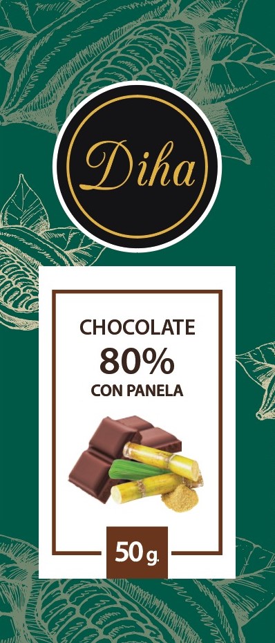 Chocolate 80% con panela