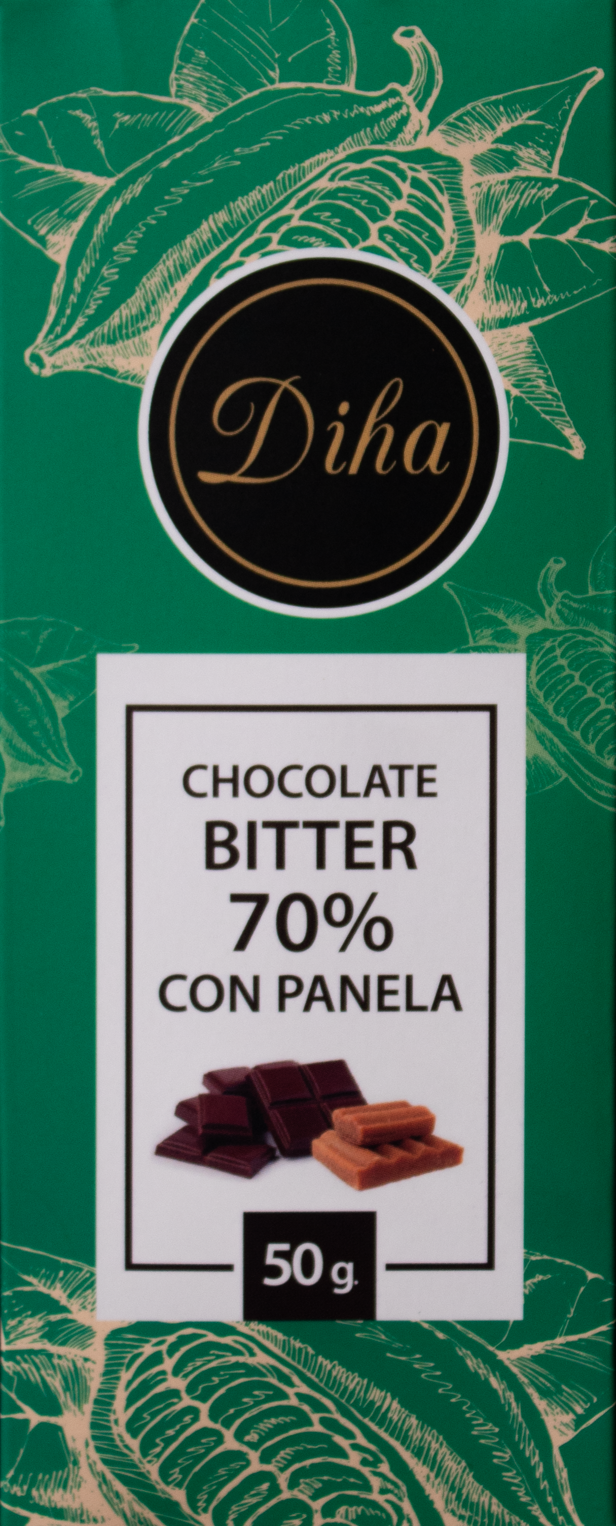 Chocolate 60% con café