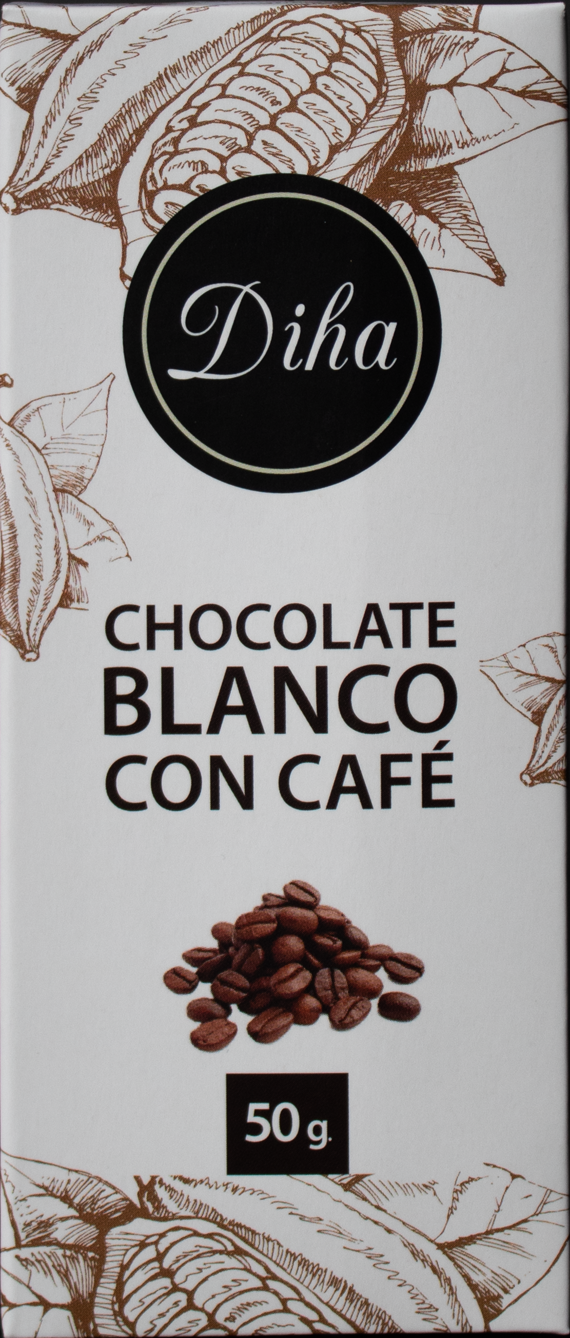 Chocolate blanco con aguaymanto y cancha